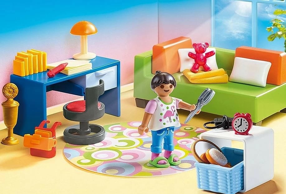 Set lodrash Playmobil Dollhouse 70209 Teenager's Room, 43 pjesë