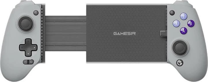 Kontrollues lojërash GameSir G8 Galileo me mbajtëse për telefon, USB-C, argjendtë