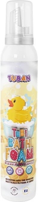 Shkumë larëse për fëmijë TUBAN Pianka Tubi Żółta Krysia, 200 ml, e verdhë