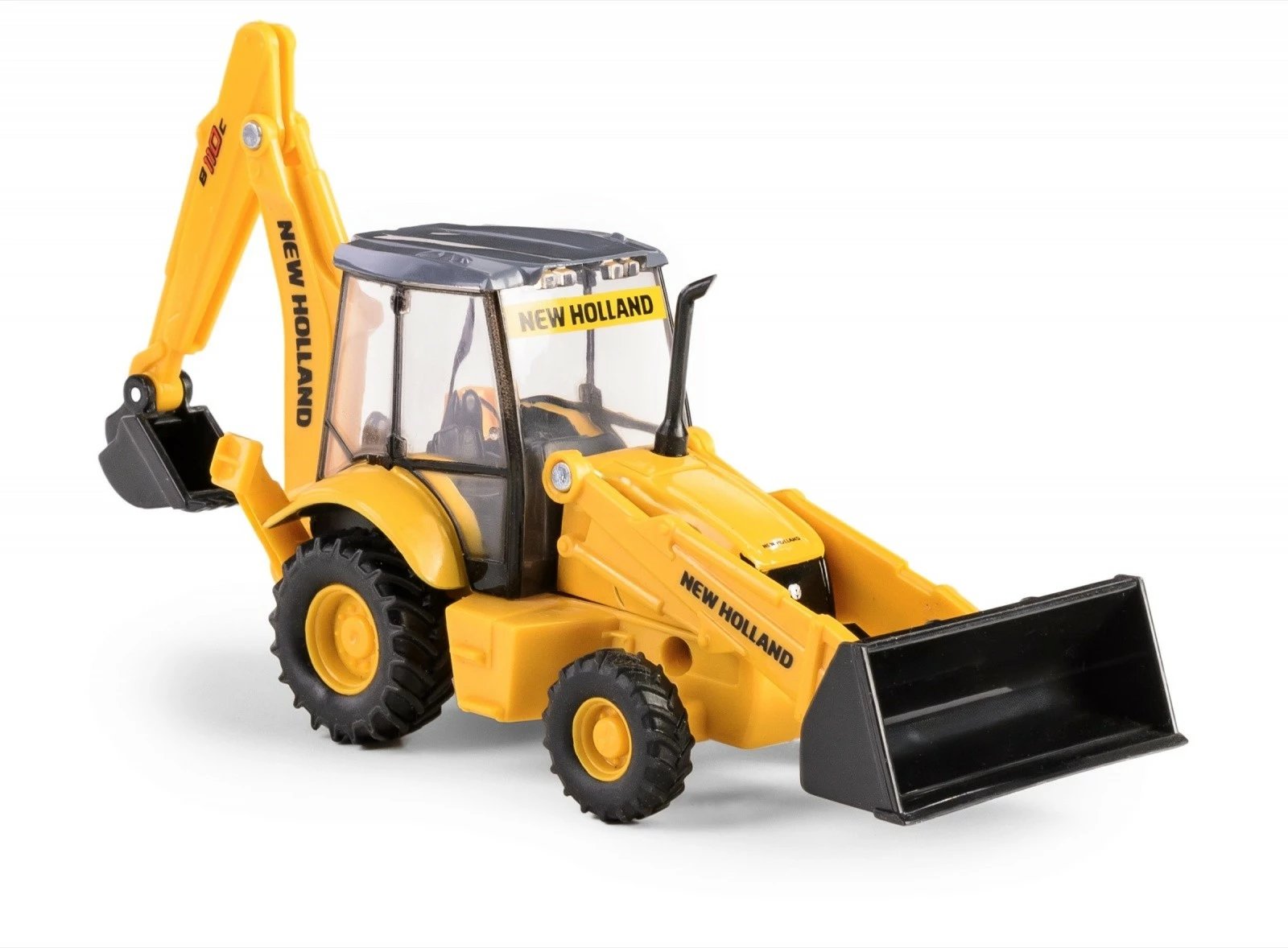 Lodër ekskavator Daffi Mini New Holland B110C, metal dhe plastikë, e verdhë