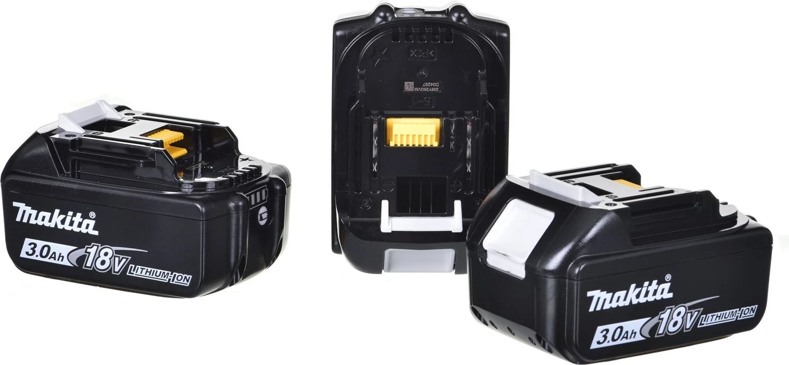 Makine vidash/shpimi pa kabllo MAKITA DDF485RF3J, 3x 18V 3Ah, e zezë