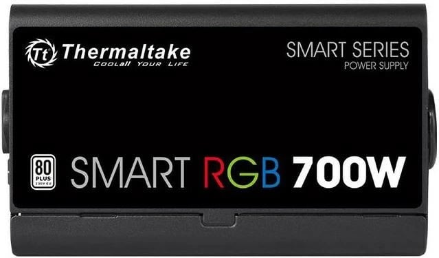 Kasë energjie Thermaltake Smart RGB 700W, 80 PLUS, 2xPEG, 120mm, e zezë