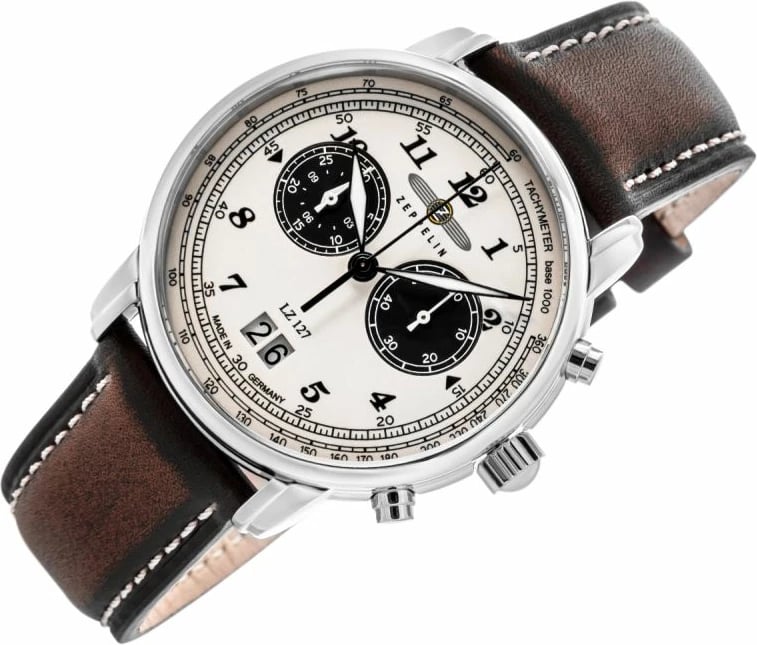 Orë dore për meshkuj Zeppelin, kafe