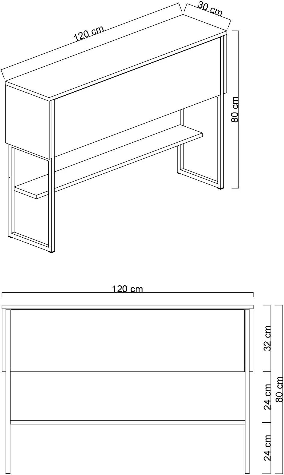 Komodë Hanah Home, Luxe, ngjyrë ari dhe arre
