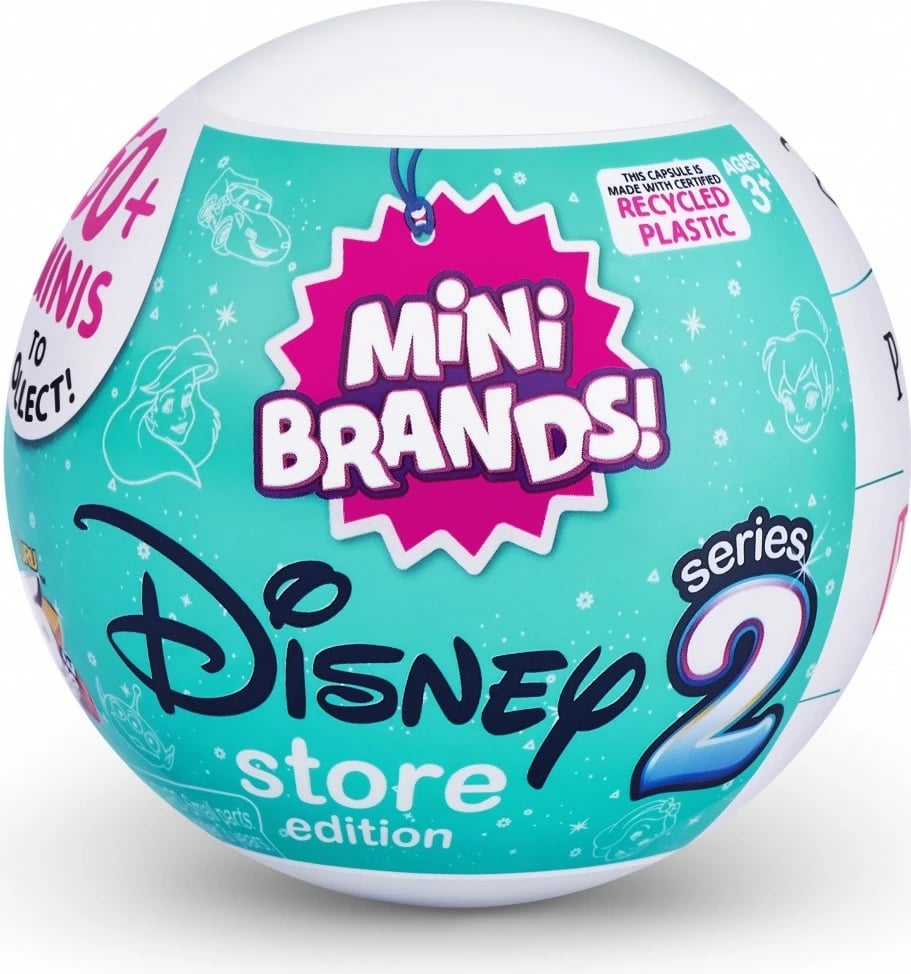 Set figurina ZURU 5 Surprise Mini Brands Disney Store Series 2, shumëngjyrëshe