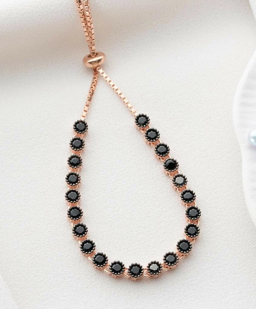 Byzylyk argjendi, ngjyrë rozë e zezë, Jumeon, NRZ999428