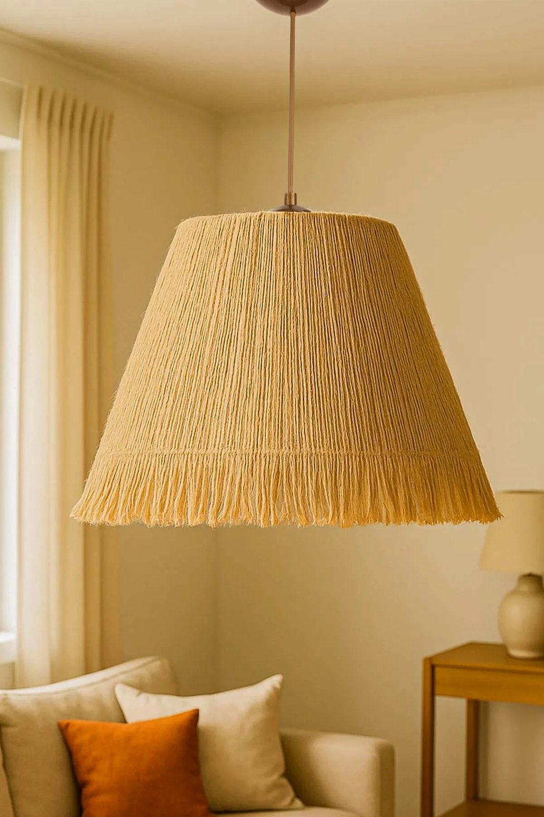 Llambë tavani Opviq, Mantra, makrame, ngjyrë bezhë