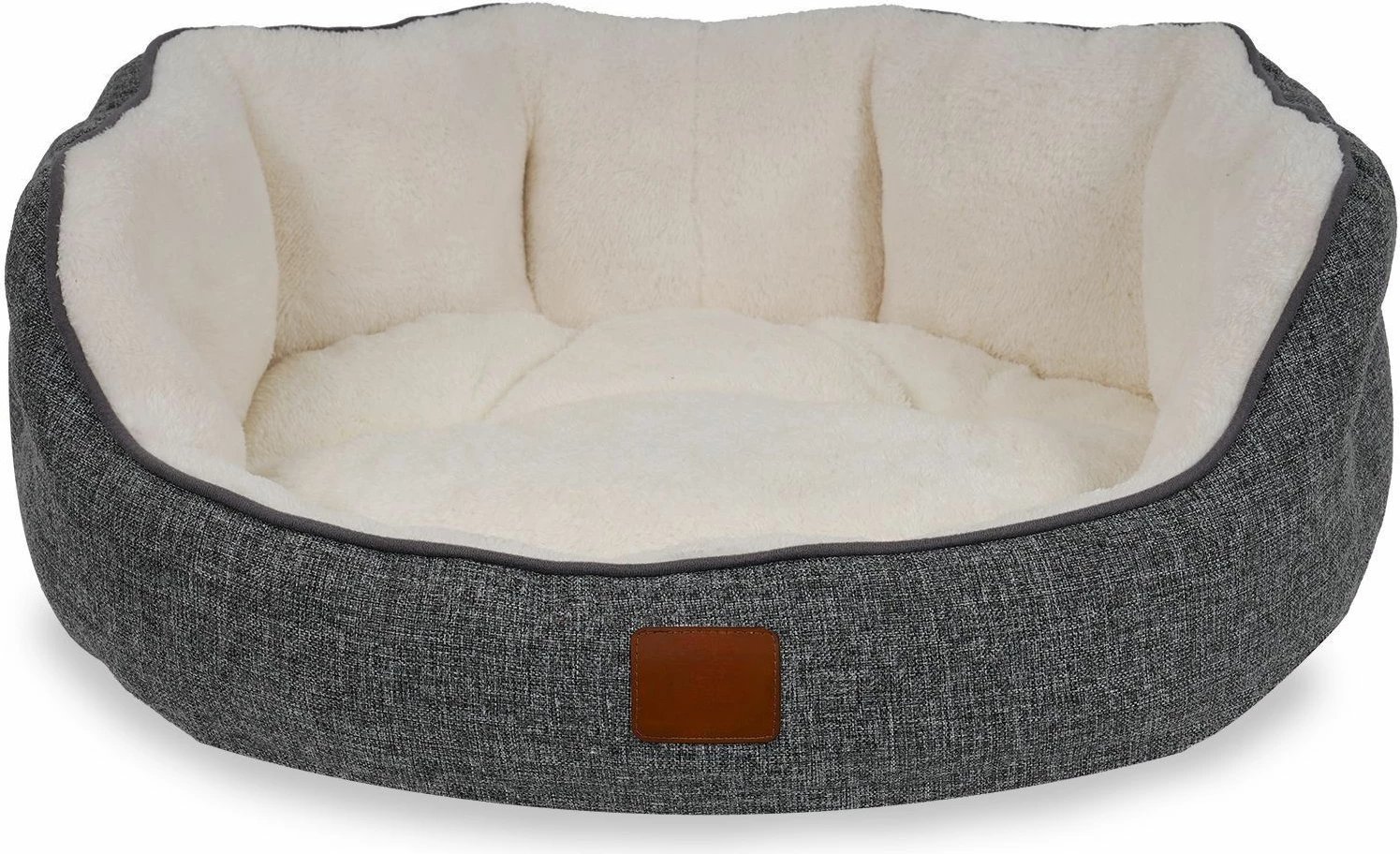 Shtrat për kafshë, Paws & Whiskers, Coco S, gri dhe bardhë