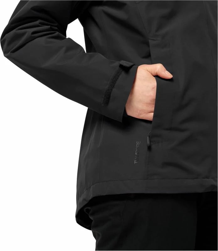 Jakne Jack Wolfskin për femra, të zeza