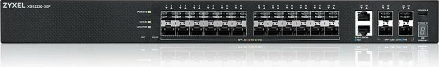 Switch i menaxhuar Zyxel XGS2220-30F, 24 porte SFP, Mini Tower, i zi