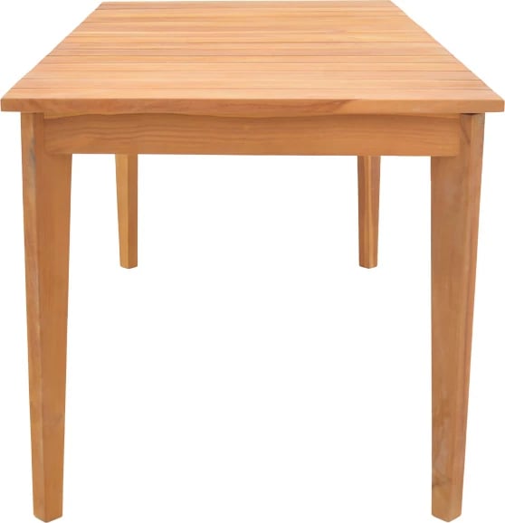 Tavolinë druri teak Ory, ngjyrë natyrale, 160x80x75cm