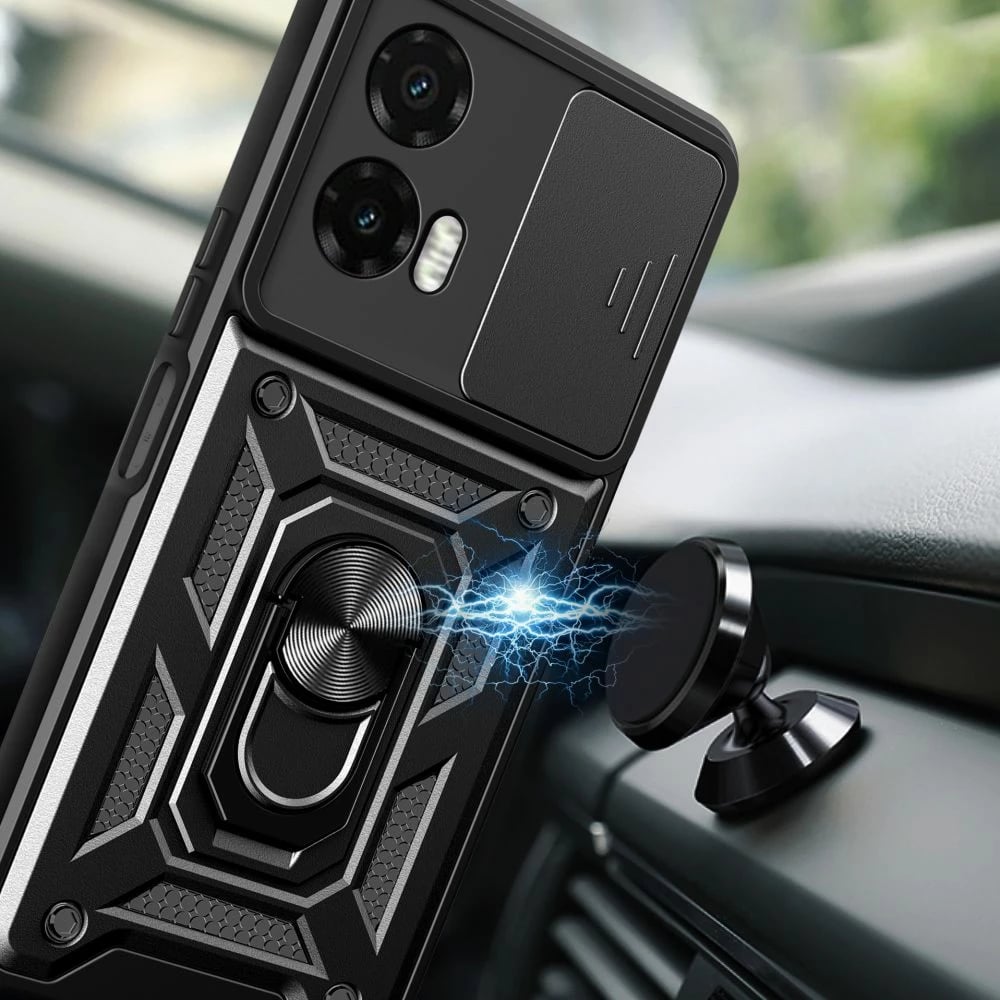 Mbështjellës Tech-Protect CamShield Pro për Motorola Moto G35 5G, i zi
