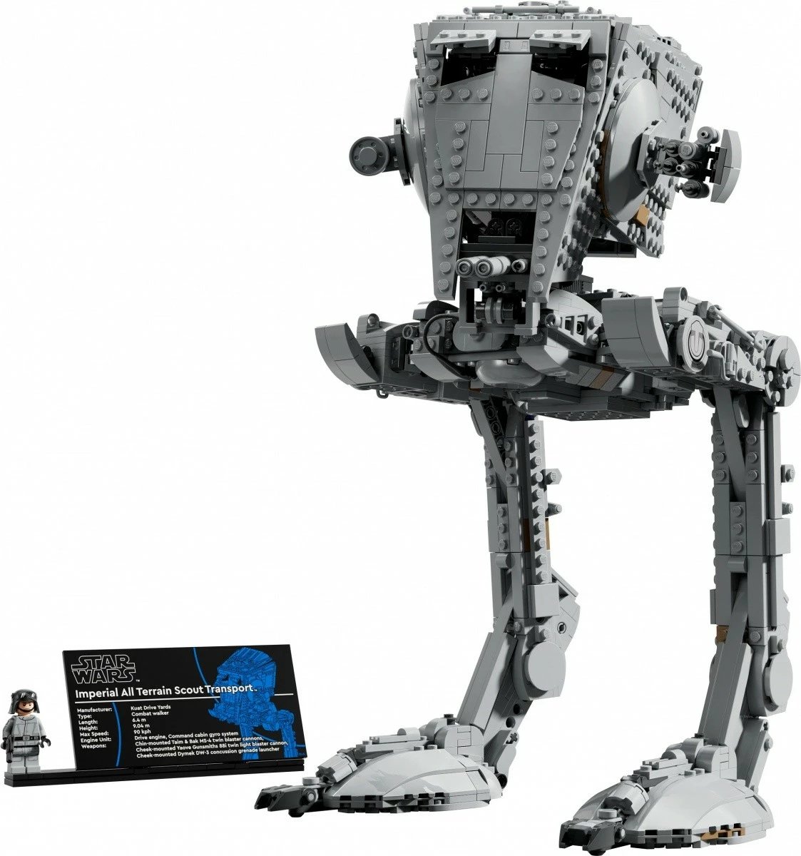Set LEGO Star Wars AT-ST Walker 75417, Ultimate Collector Series, 1513 pjesë, Gri