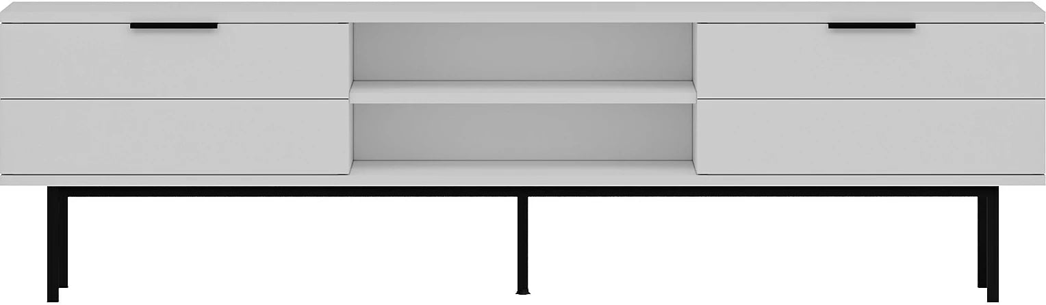 Komodë TV Skye Decor, e bardhë, Paul