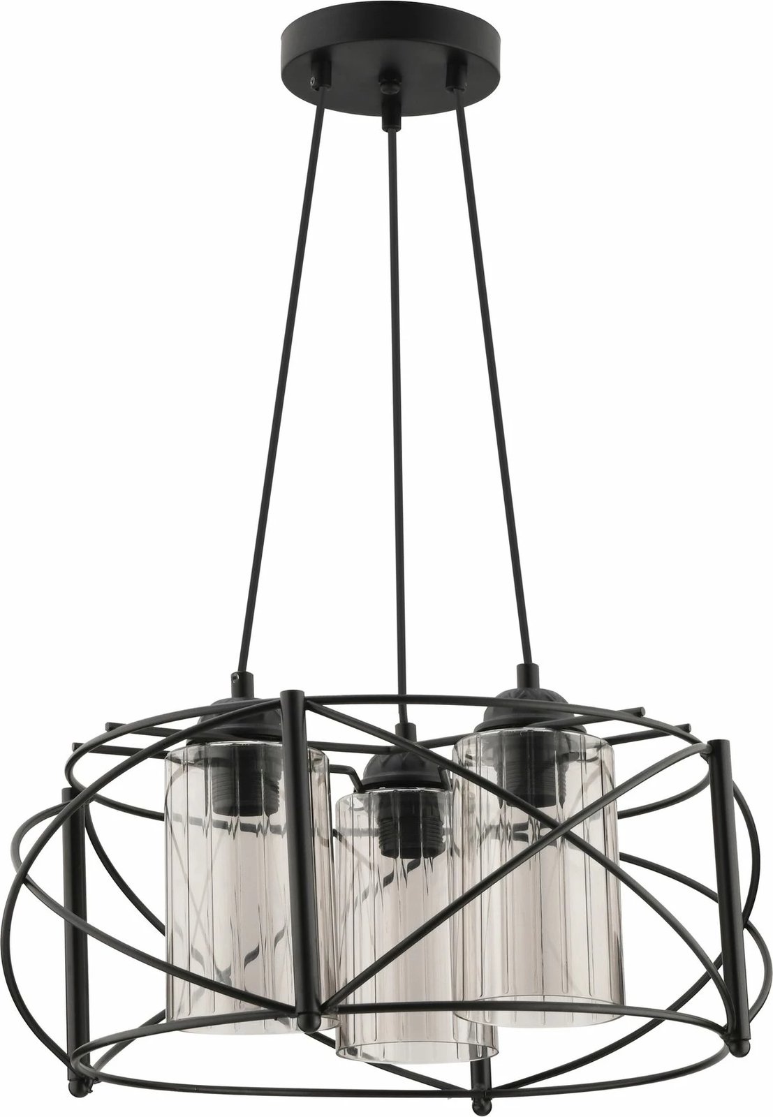 Llambë tavani Opviq, Dratkruh, xham, e zezë, gri