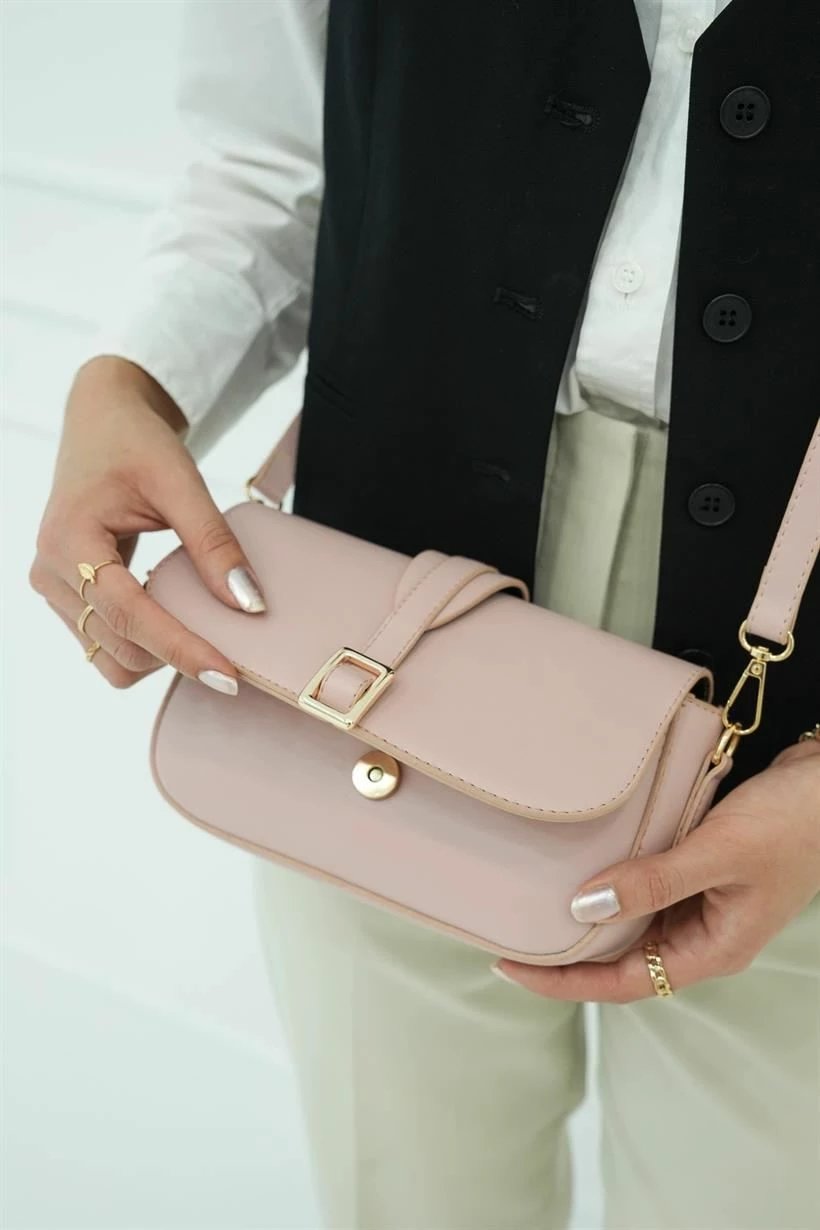 Çantë shpatull për femra, ngjyrë pluhur, Zoozie Bags, MK1020022KV10-003