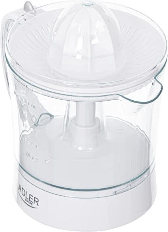 Shtrydhëse agrumesh, Adler AD 4009, 1L, 40W (max 60W), rrotullim djathtas/majtas, rregullim tuli, auto start/stop, e bardhë