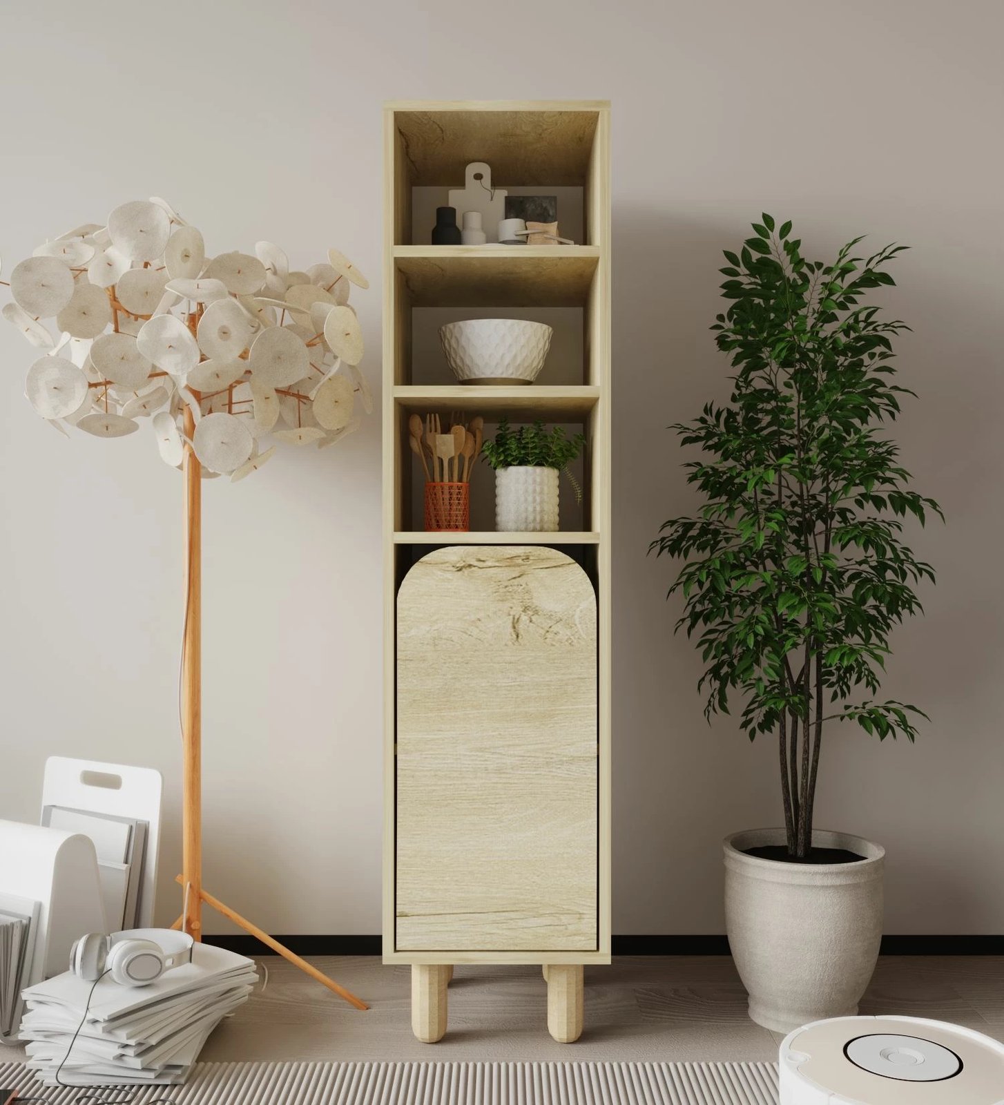 Dollap multifunksional, ngjyrë lisi Sapphire, Skye Decor Parma 1