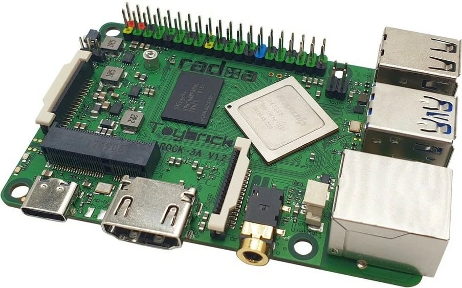 Pllakë amë ALLNET Radxa Rock 3A, 2GB, RK3568, Quad-core Cortex-A55, 2GHz, Mali G52