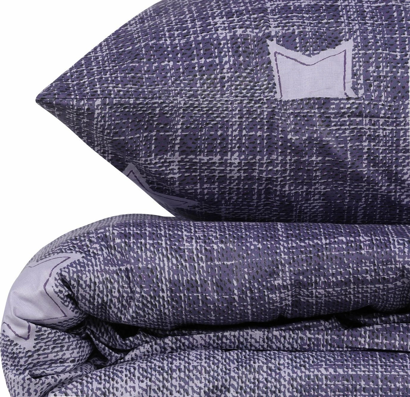 Set mbulesë për jorgan dopio Ranforce, L'essentiel, Tstar, ngjyrë kaltër e errët dhe e bardhë