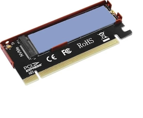 Adapter PCIe AXAGON PCEM2-S për SSD NVMe M.2, i zi