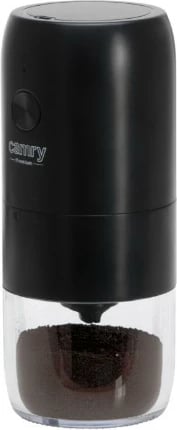 Mulli kafeje pa tela, Camry CR 4302, 25 W, kapacitet 25 g, rikarikues USB-C, gurë qeramike, i zi