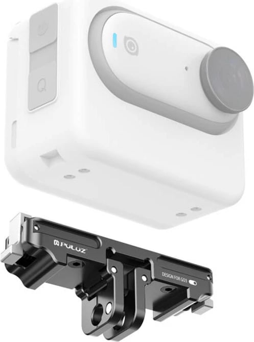 Mbajtës i shpejtë alumini Puluz PU972B për Insta360 GO 3/GO 3S, i zi