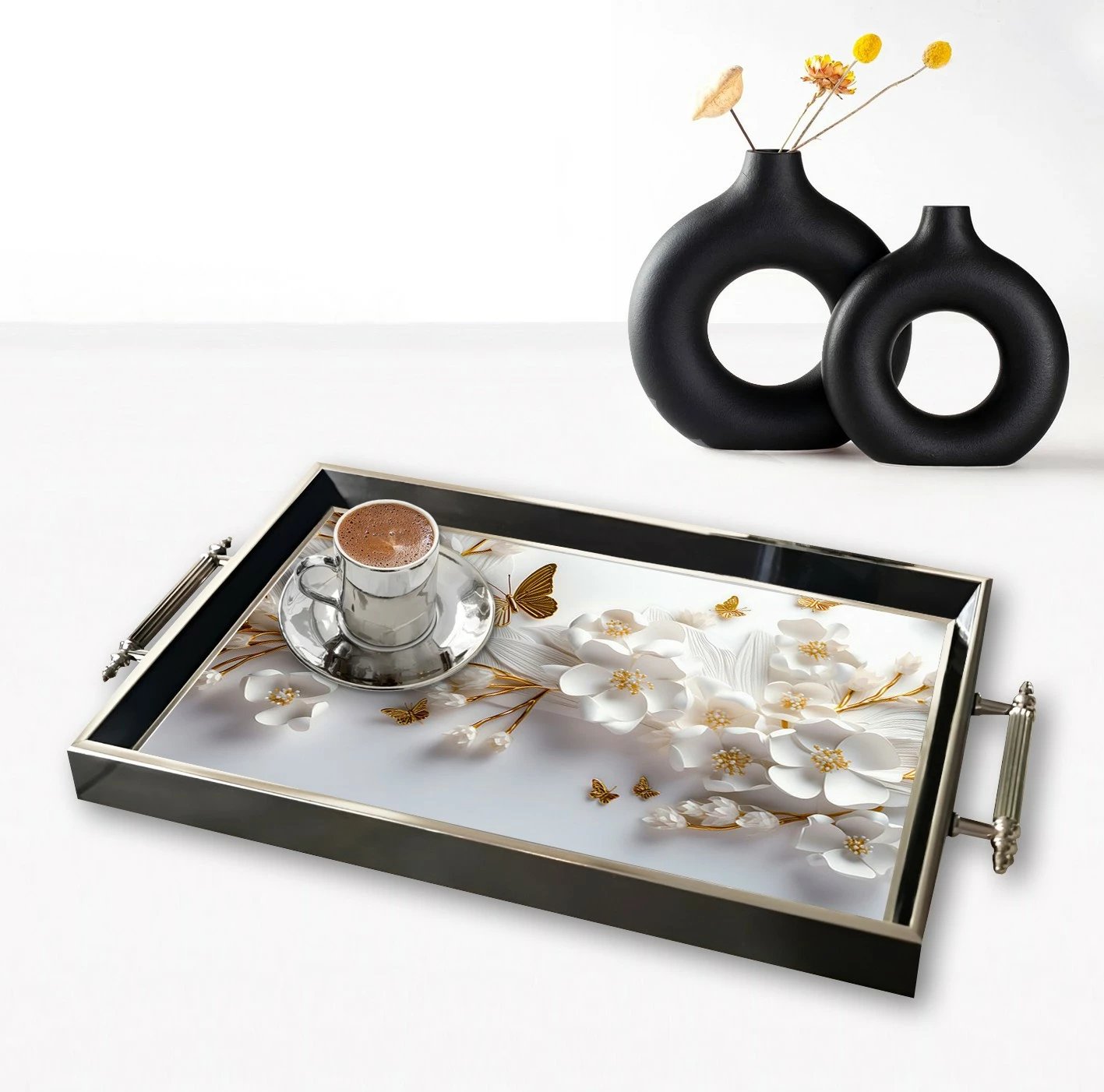 Tabaka dekorative prej qelqi, Aberto Design, TPG9810, shumëngjyrëshe