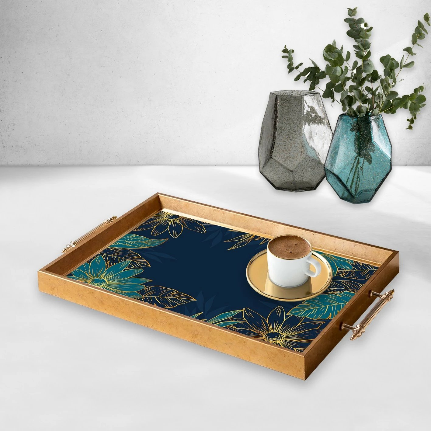 Tabaka dekorative prej qelqi, Aberto Design, TPEA9772, shumëngjyrëshe