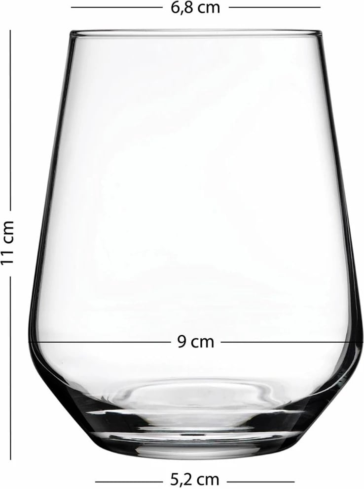 Set gotash prej qelqi (4 copë), ngjyrë ari, Hermia Concept, Glow 425