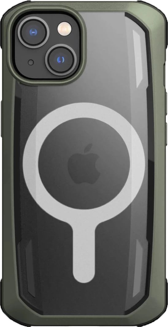 Mbështjellës Raptic X-Doria Secure built për iPhone 14, me MagSafe, i gjelbër