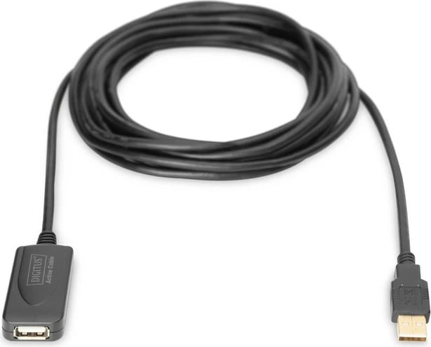 Kabllo zgjatuese USB 2.0 Digitus DA-70130-4, 5m, e zezë