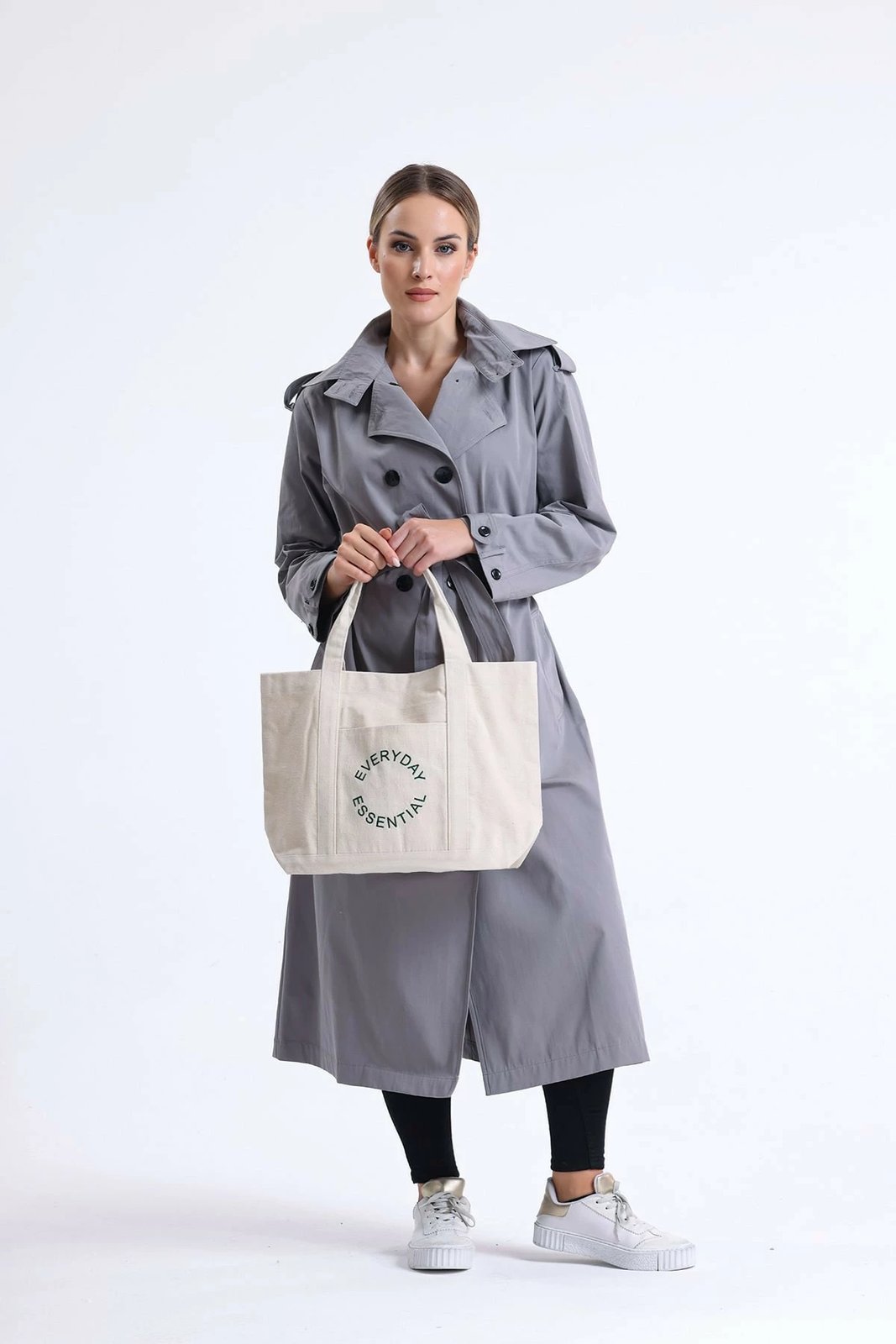 Çantë tote krem Zoozie Bags, 2142
