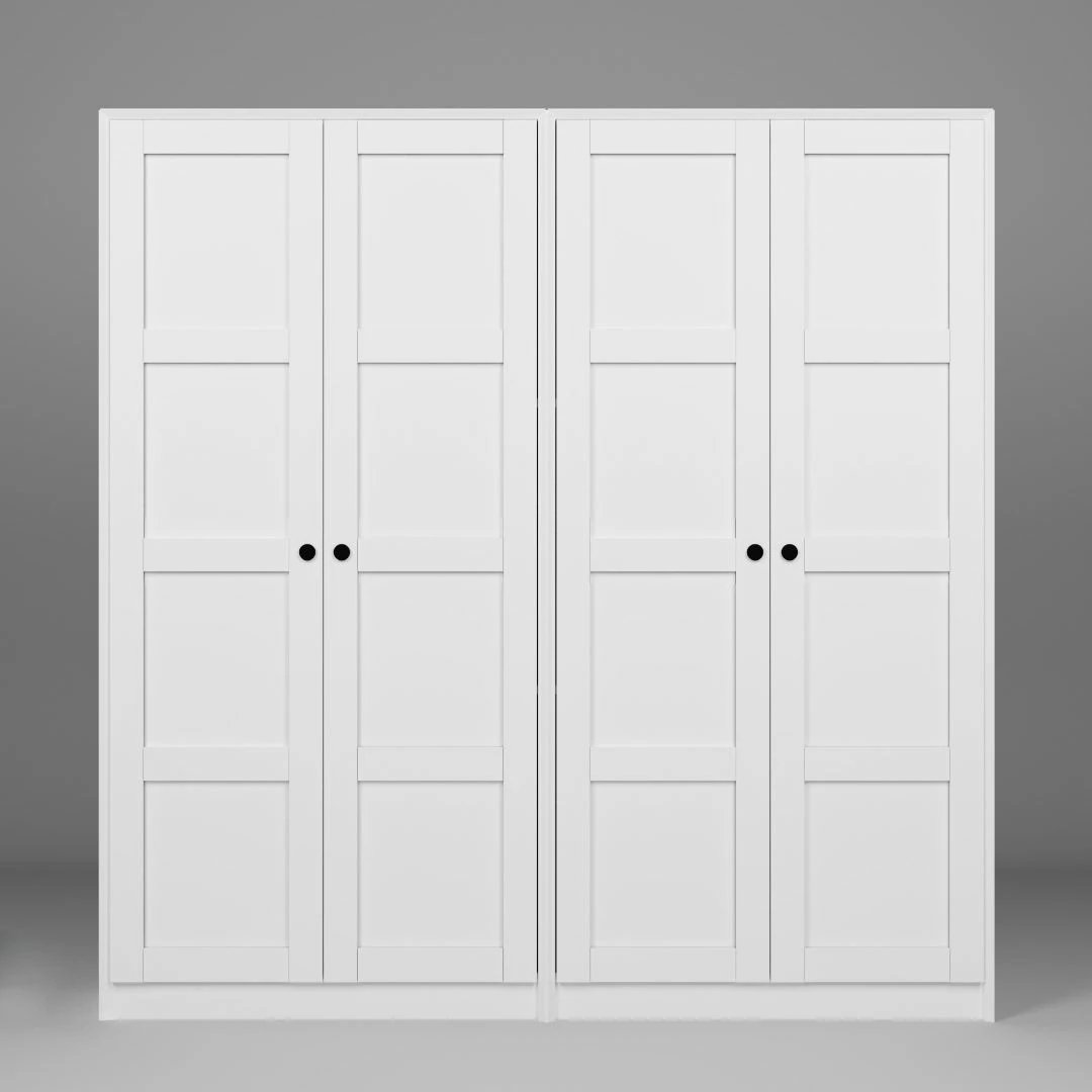 Dollap për rroba, ngjyrë e bardhë, Skye Decor Lucas 1600-86, 188x190x60cm