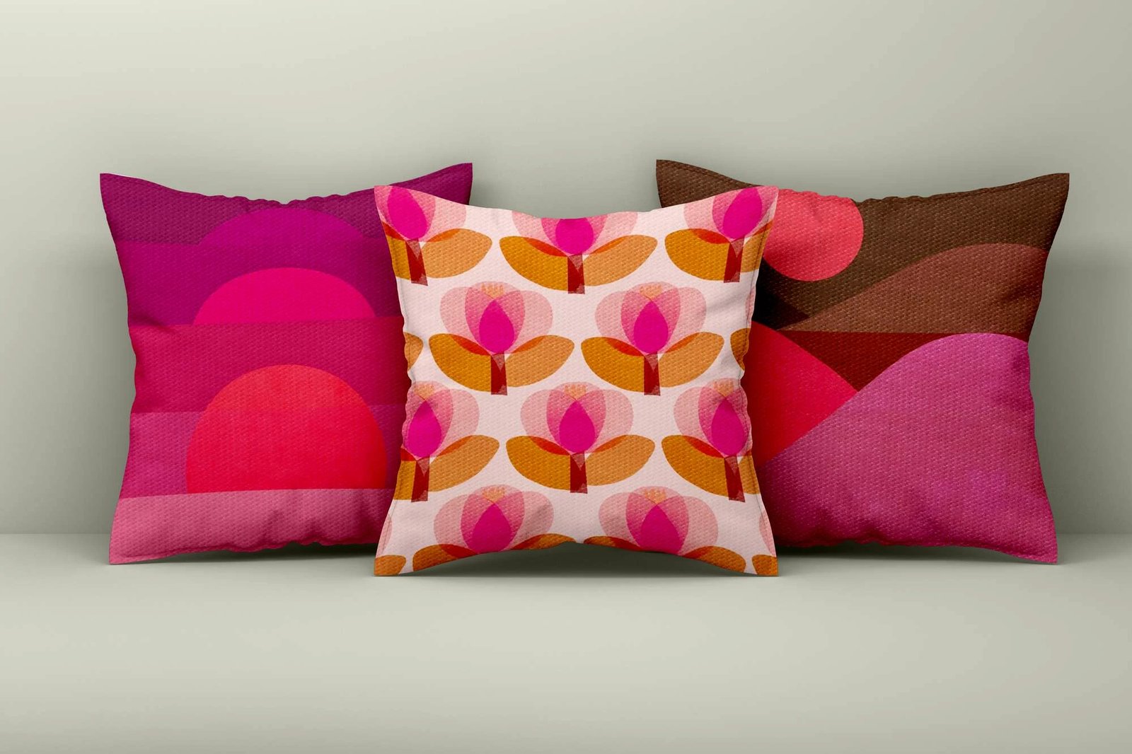 Set jastëkësh me mbulesa, dizajn Aberto, Asr_plw25 - 29, 3 copë