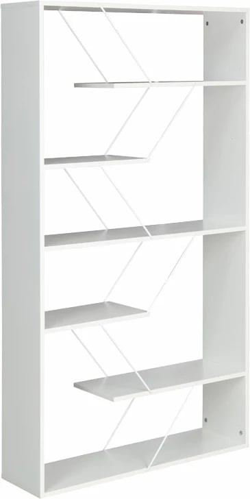 Raft librash Tars, ngjyrë e bardhë, 84x24x157cm