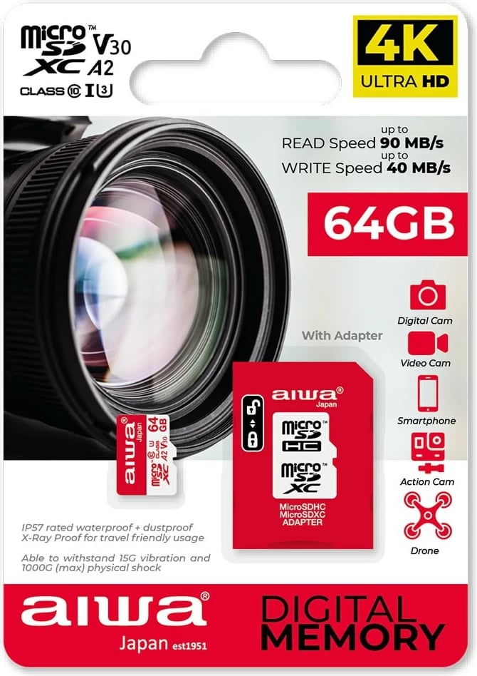 SD Kart Memorie AIWA MSDV30-64GB