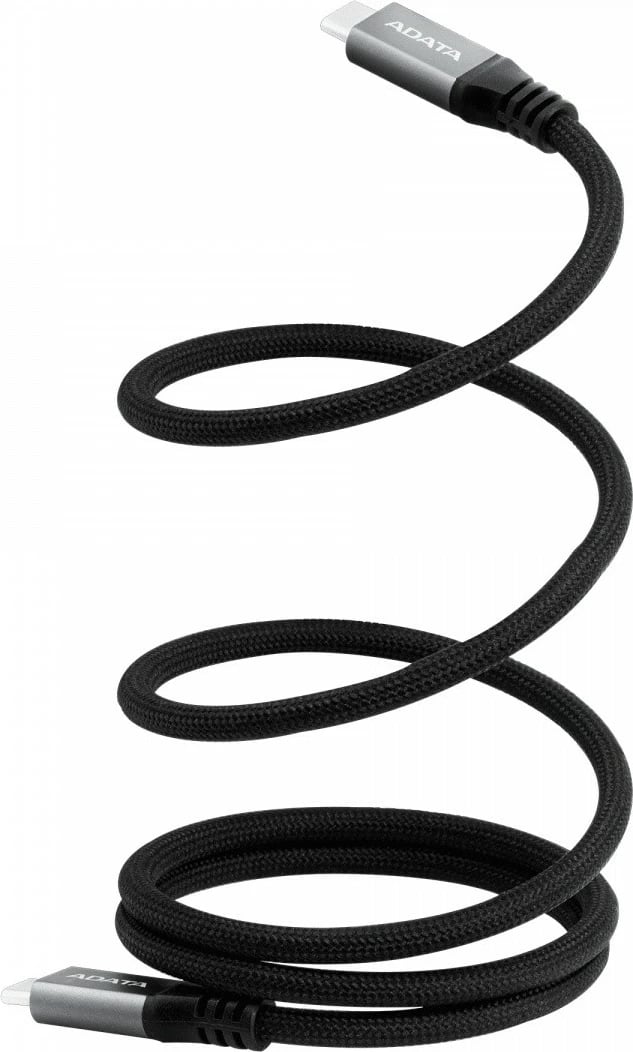 Kabllo USB-C në USB-C magnetike, Adata, CACCU3-100W-100AN-BK, USB 3.2 Gen 2 10Gbps PD 100W 1m, e zezë