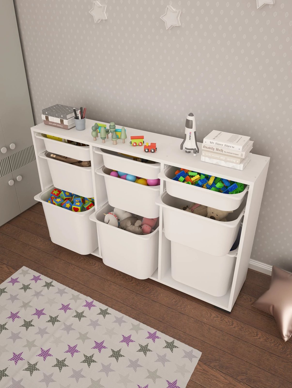 Dollap multifunksional Hanah Home, Bofi, i bardhë