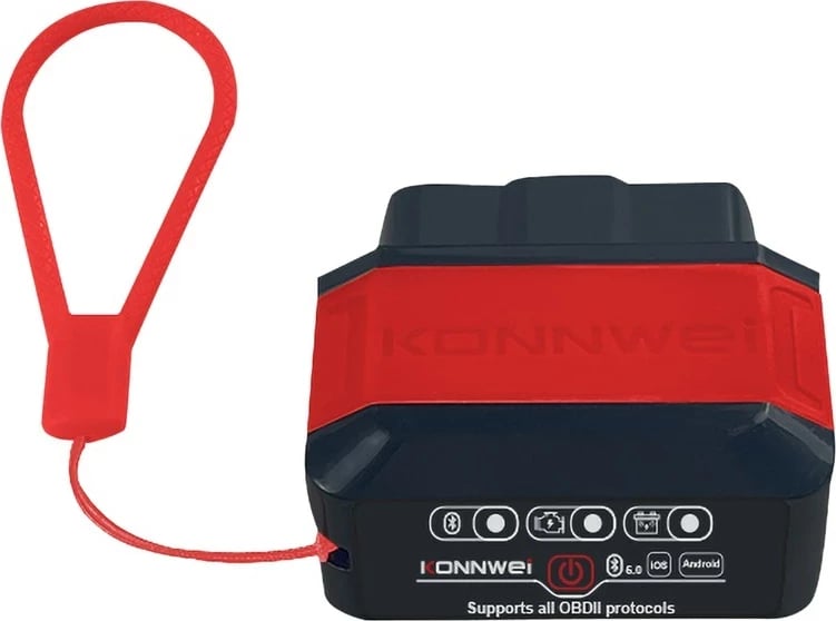 Skaner diagnostikues KONNWEI KW906 për makina, OBDII, i kuq