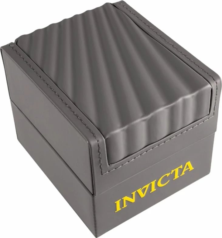 Orë dore për meshkuj Invicta, e zezë