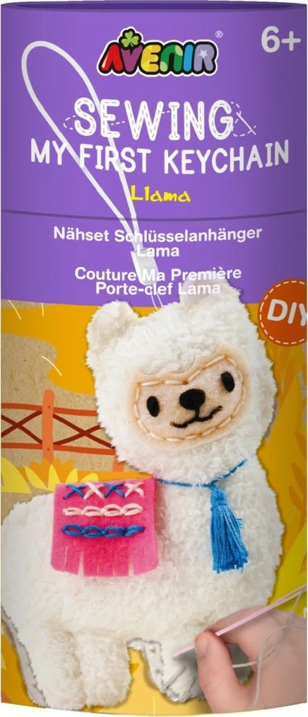 Set kreativ për qepje mbajtëse çelësash lama, MG DYSTRYBUCJA CH1631, shumëngjyrësh