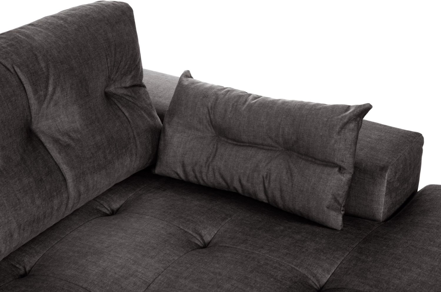 Divan këndor (djathtas) me hapësirë magazinimi CLANCY FH3281.02R pëlhurë antracit 308x181x92H cm