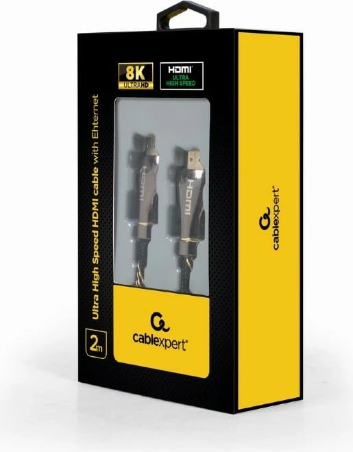 Kabllo HDMI Gembird CCBP-HDMI8K-2M, 2m, 8K, Najlon, E zezë