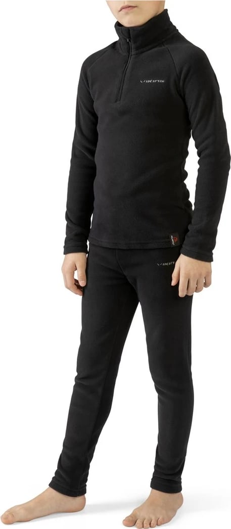 Set i brendshëm termoaktiv për fëmijë Viking Arctis Polartec, 140-152 cm, zi