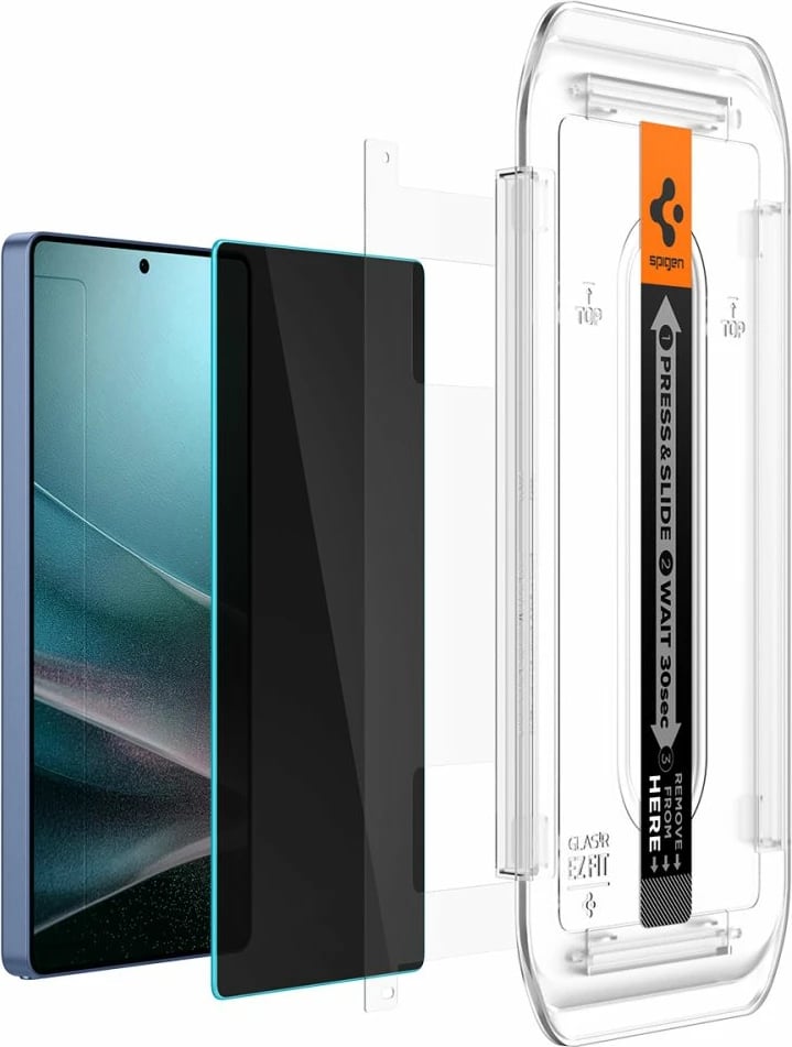 Xham mbrojtës Spigen Glas.TR Ez Fit Privacy për Samsung Galaxy S25 Ultra, 2 copë