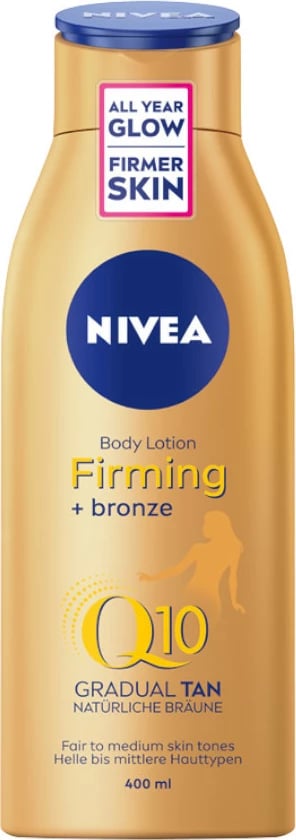 Losion trupi për femra Nivea Q10 Firming + Bronze, 400ml Losion trupi për femra Nivea Q10 Firming + Bronze, 400ml