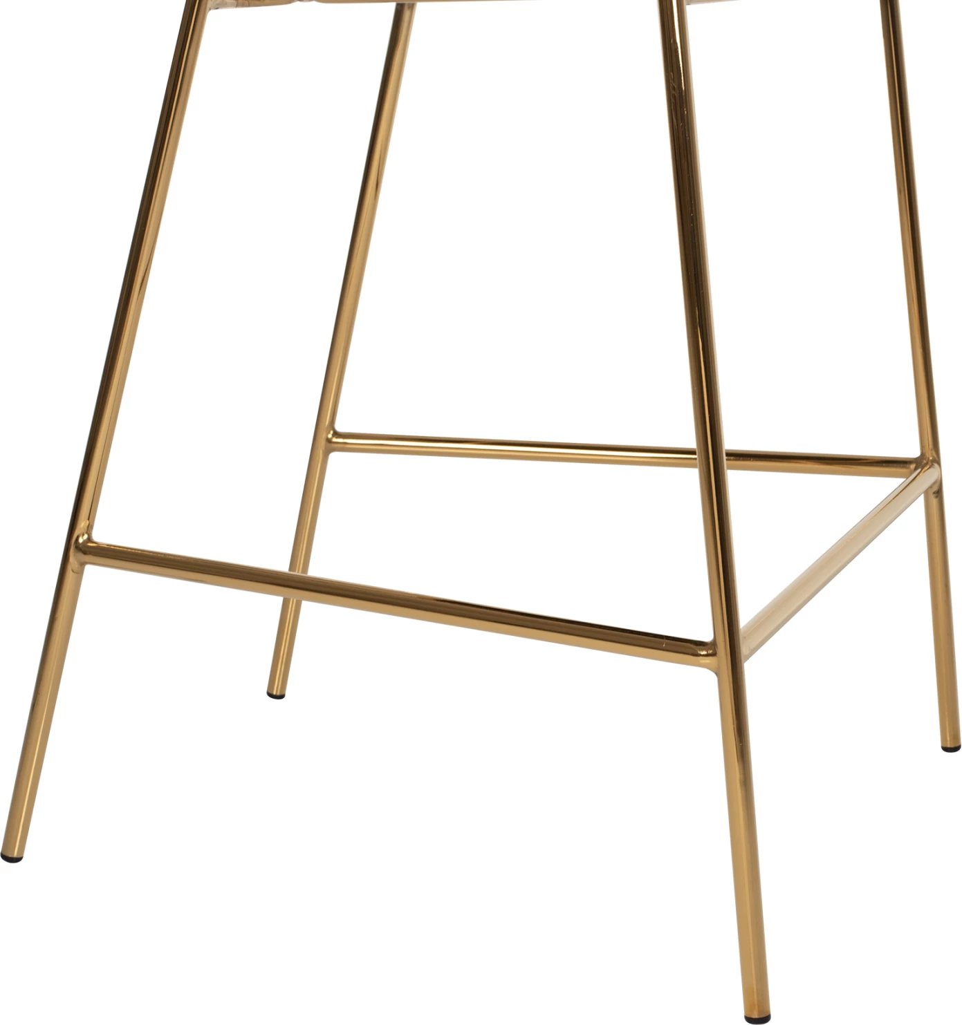 Karrige për bar THEODORE, FH8734.04, kadife e zezë, kornizë metali e artë, 60x55x100H cm., set prej 2 copë