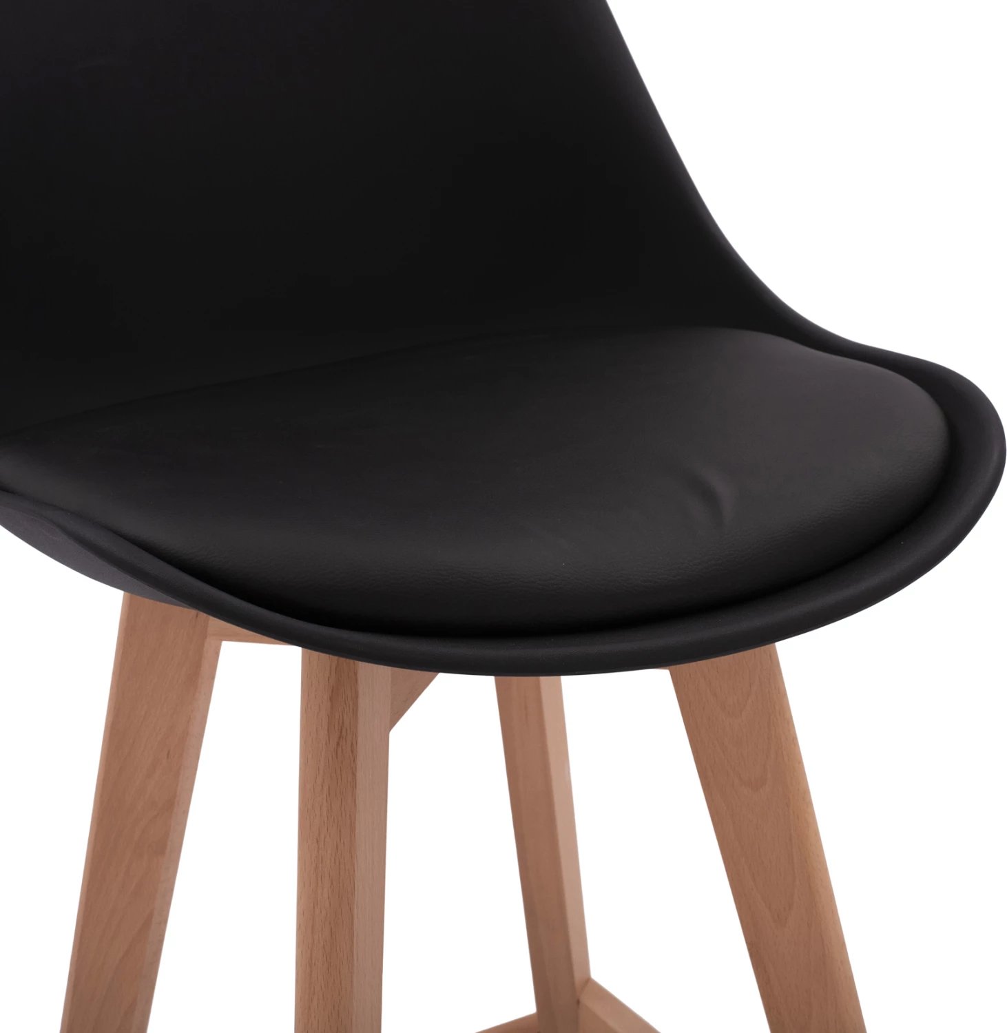 Karrige për bar Vegas FH8000.12, ngjyrë e zezë, 48x58x105 cm, set prej 4 copash