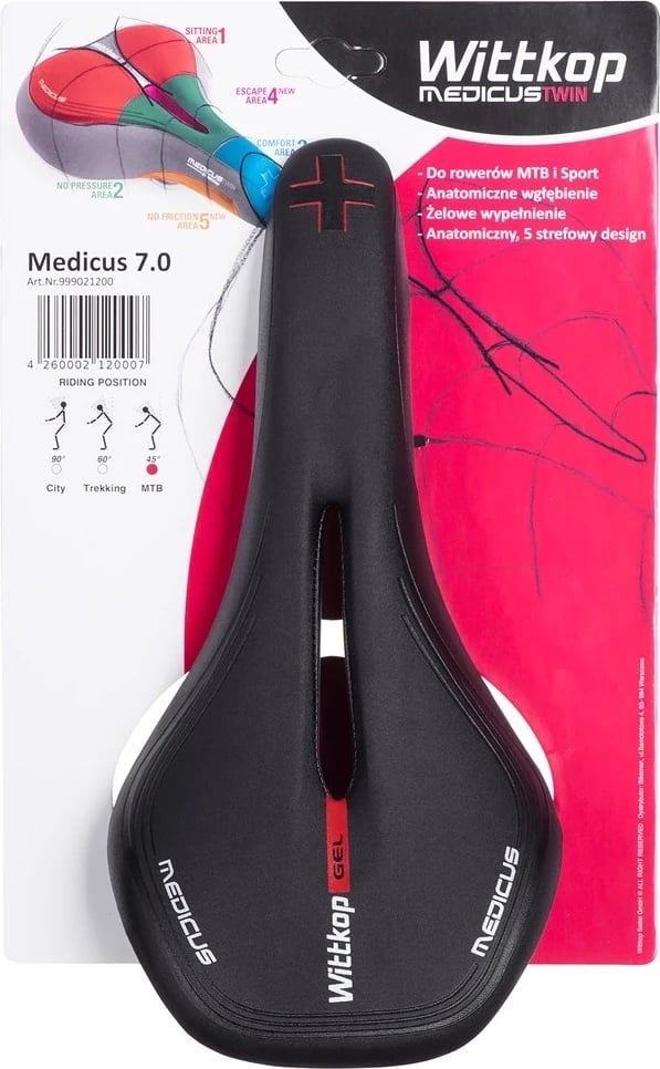 Sedilje biciklete Wittkop Medicus Twin 7.0, ngjyrë jeshile